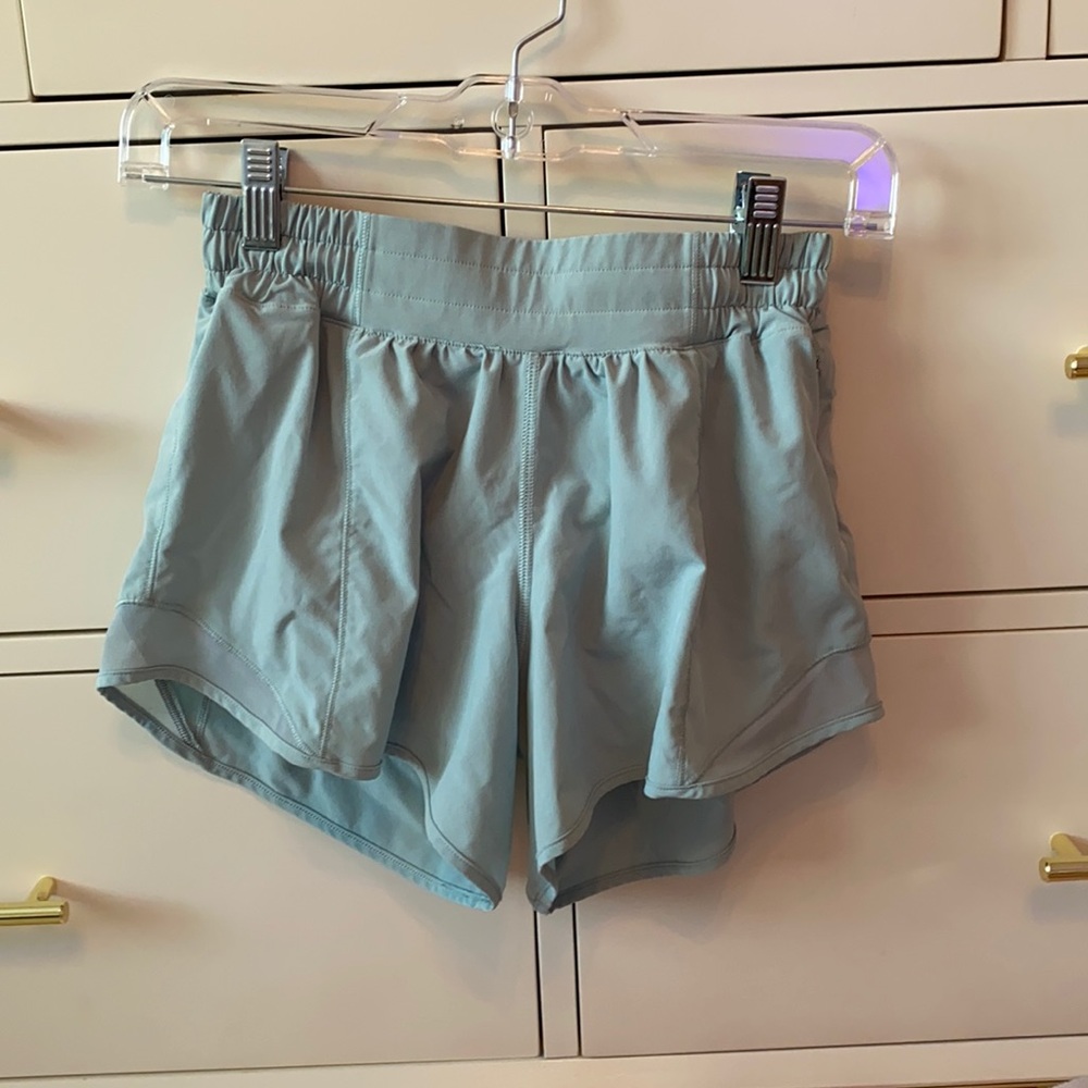Size 4 tall lululemon blue shorts